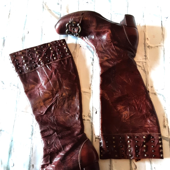 MATERIA PRIMA BY GOFFREDO FANTINI CUSTOM TALL LEATHER BOOTS - Picture 14 of 14